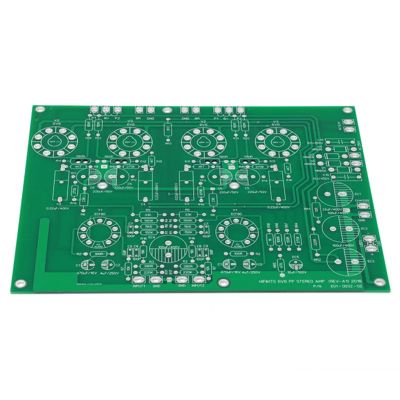 DIY 6V6 + ECF80 Stereo Push-Pull Tube Amplifier Board Bare PCB PP Tube Amp PCB