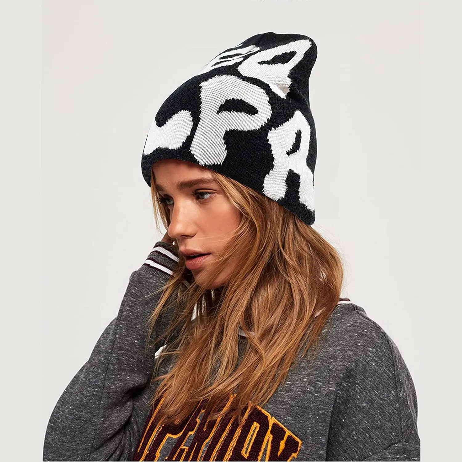 Men Women Knit Beanie Hat Winter Warm Street Hip Hop Bonnet