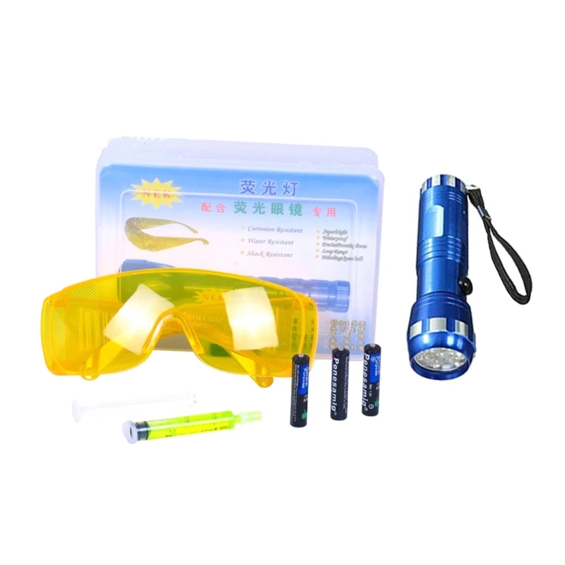 

Portable Ultraviolet- Leak Detection Set Air conditioning R134a Refrigerant System Leak Test Detector UV-Dye Drop Shipping