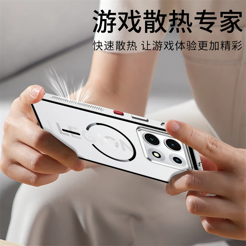 Magnetic Matte Transparent Metal Frame Case with Acrylic Cover