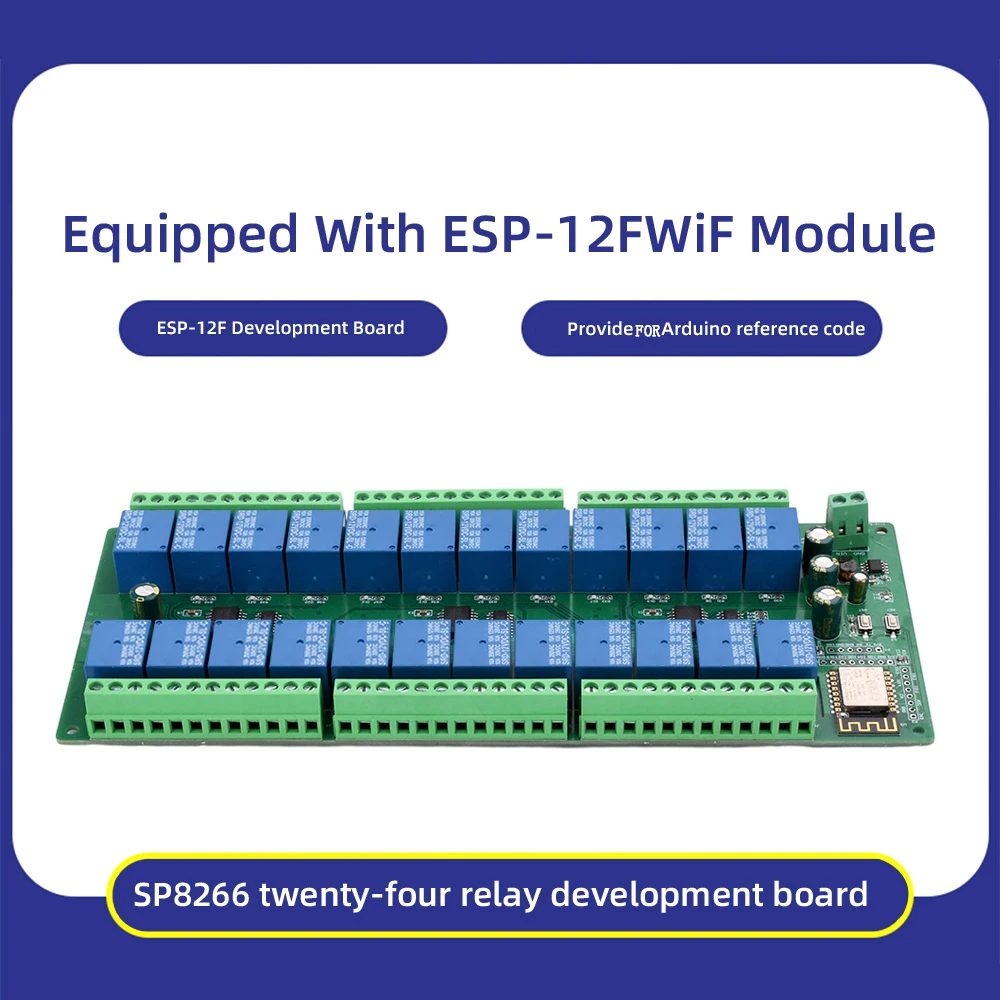 

Релейный модуль ESP8266, Wi-Fi 22 канала, для системы умного дома, 5 В/12 В/24 В/10 А