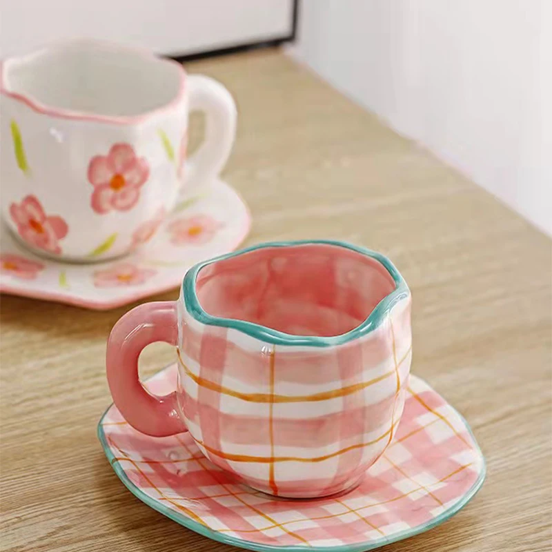 

Matcha Cute Coffee Cup Green Halloween Travel Ecoflow Funny Prime Drink Mug Garden Camping Bar Saucer Caneca Home Products