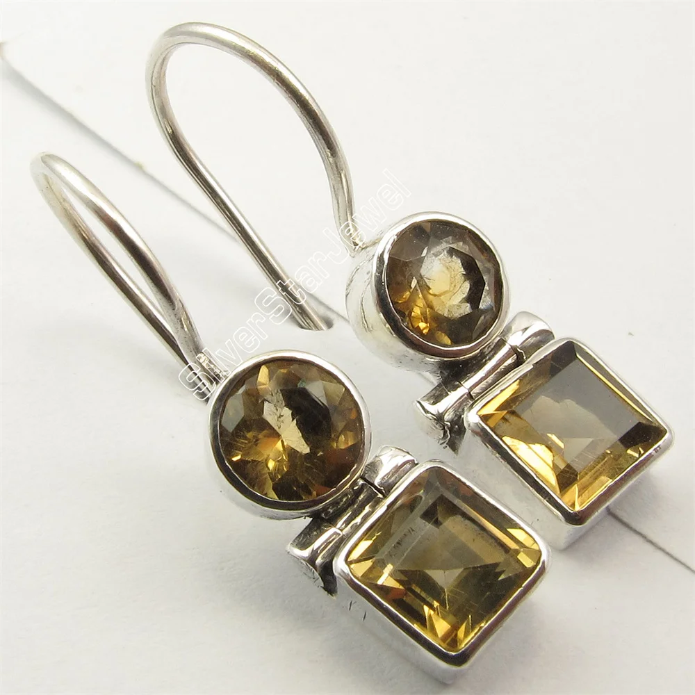 Many Color Classic Semi-precious Stone Earrings