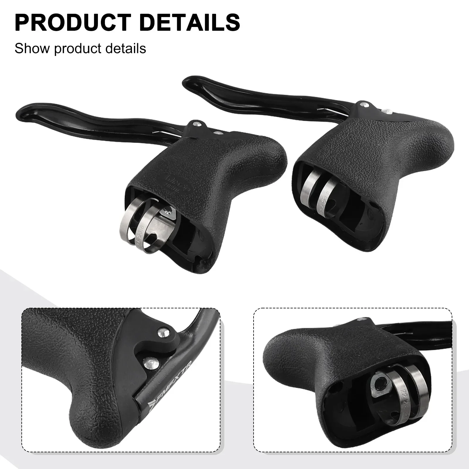 Bike Brake Highway Brake Lever 2pcs Aluminum Alloy Black Dead Speed Bend Special PVC Road Bicycle High Quality
