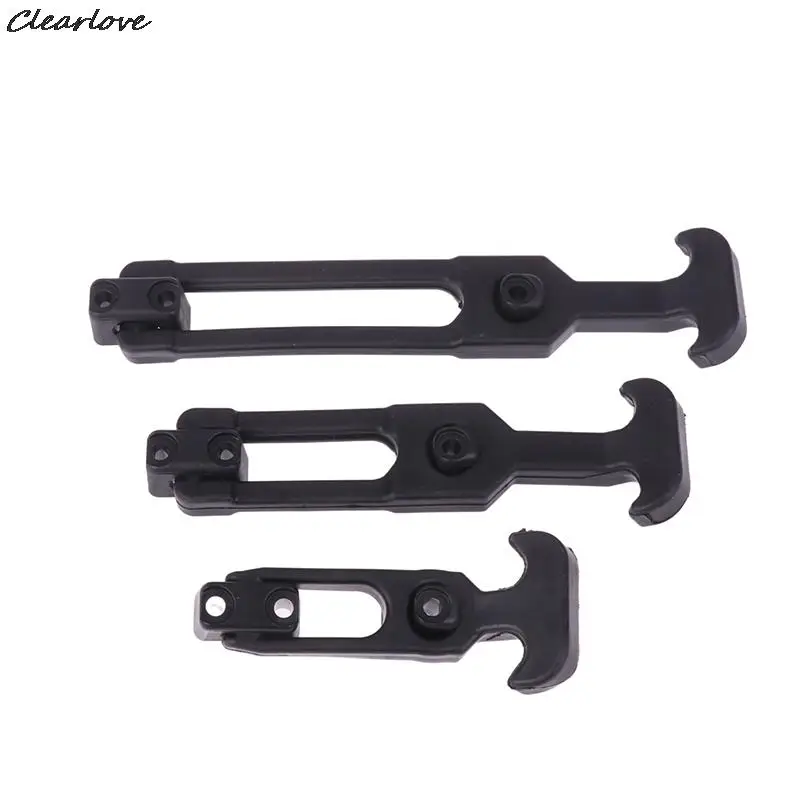 Rubber Hood Catch Flexible T-Handle Hasp Rubber Flexible Draw Latches With Brackets For Tool Box Vehicle Engine