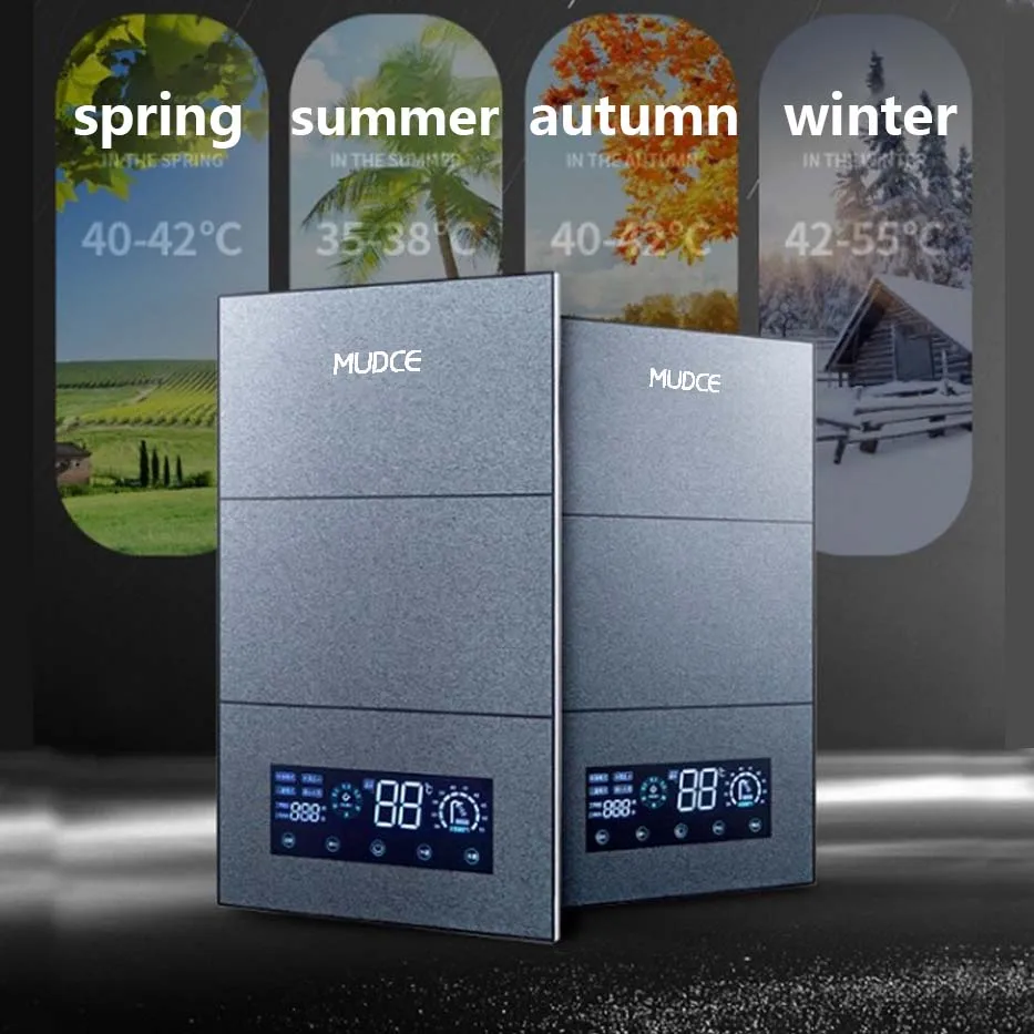 10-12KW Stepless Knob Portable Bath Water Heater Instant Electric Geyser Electric Shower Water Heater Tankless