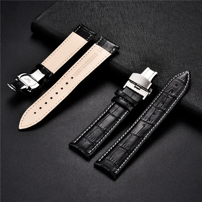 Premium Genuine Leather Watch Band Strap - Multiple Sizes Available