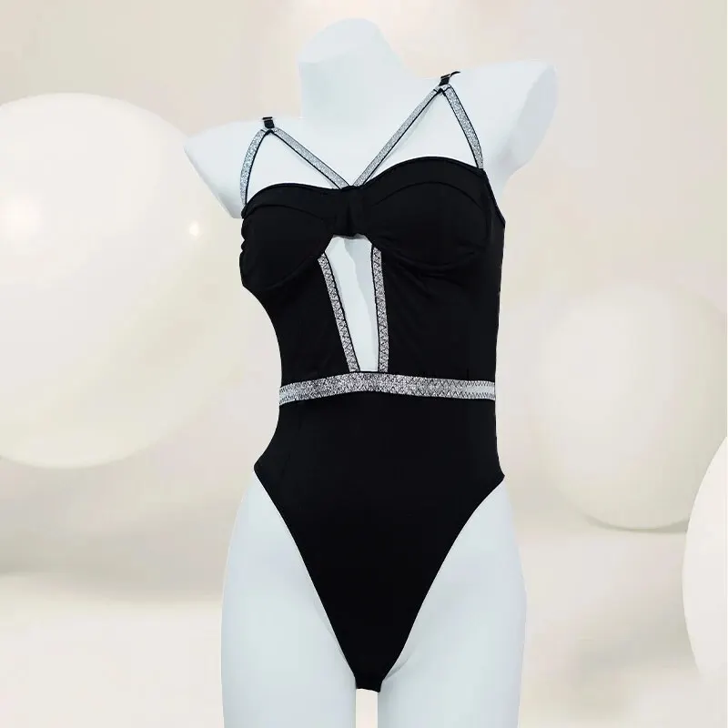 Women Jumpsuit Sexy Hollow Push Up Without Back With Adjustable Shoulder Straps