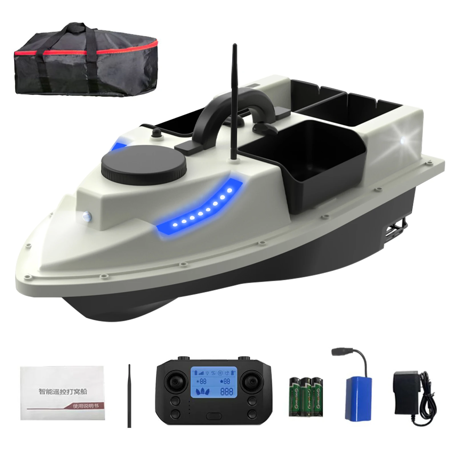 500m Wireless Fishing Bait Boat Fast Speed Remote Control