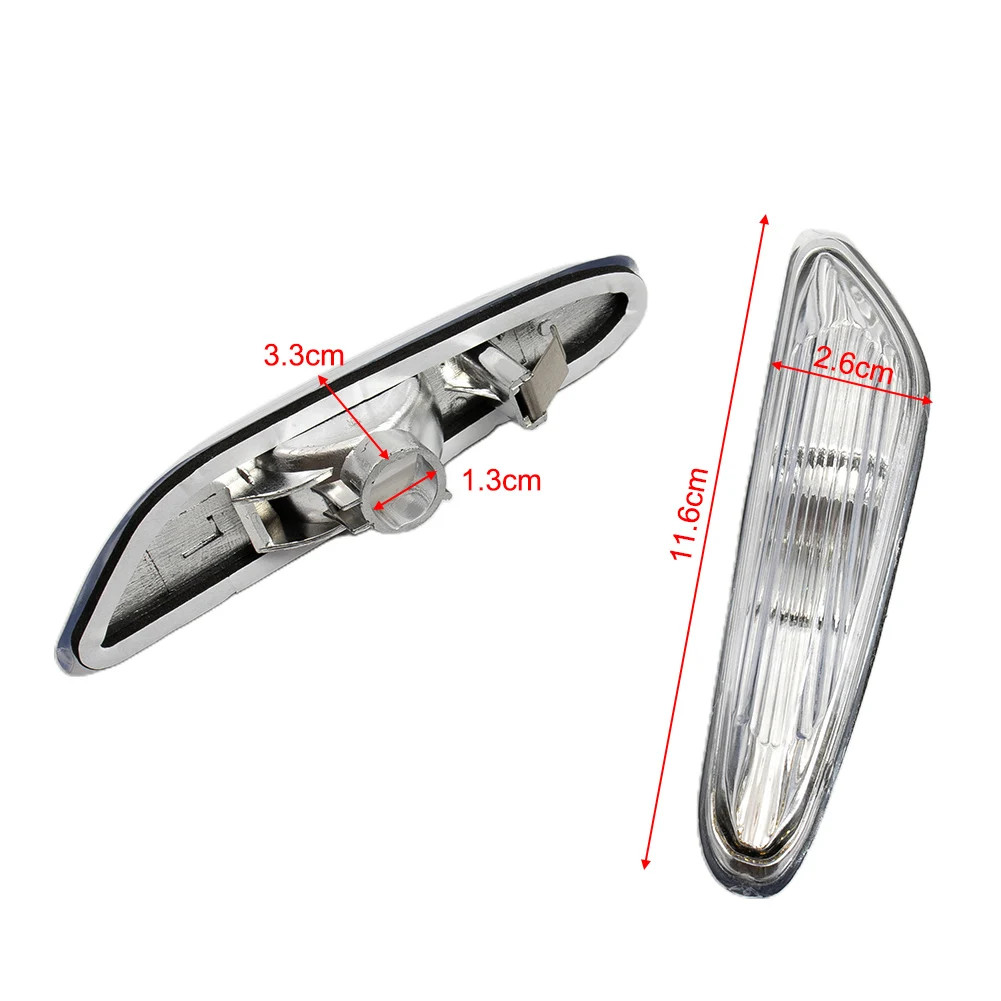 1Pair Of Side Marker Light Turn Indicator Lamp For BMW E46 E60 E61 E83 Front /left/right No Bulbs Brand New side marker light