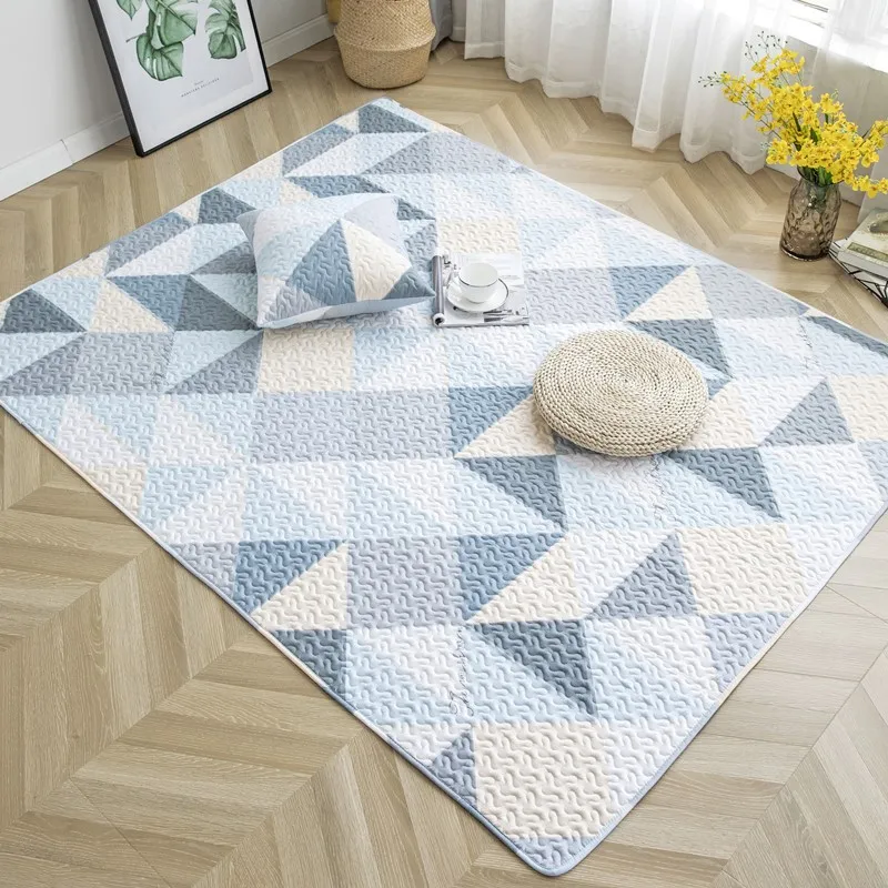 

150x210 Cotton Carpet Floor Mat, Children's Room, Bedroom, Living Room, Sofa Mat, Tatami Mat, Machine Washable Baby Crawling Mat