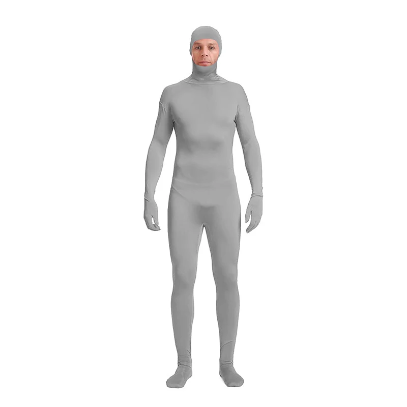 Vibrant Fluorescent Zentai Cosplay Bodysuit - Skin Tight Disappearing Jumpsuit