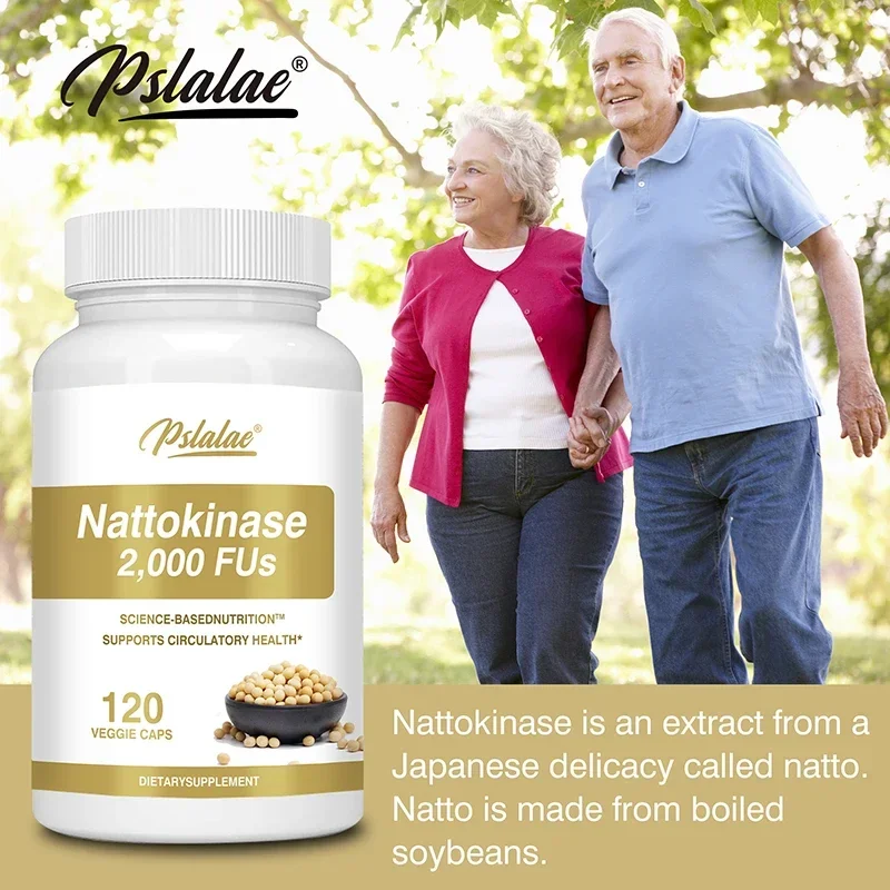 Nattokinase Supplement Supports Heart Health & Circulatory & Normal Blood Flow Non-GMO Gluten Free
