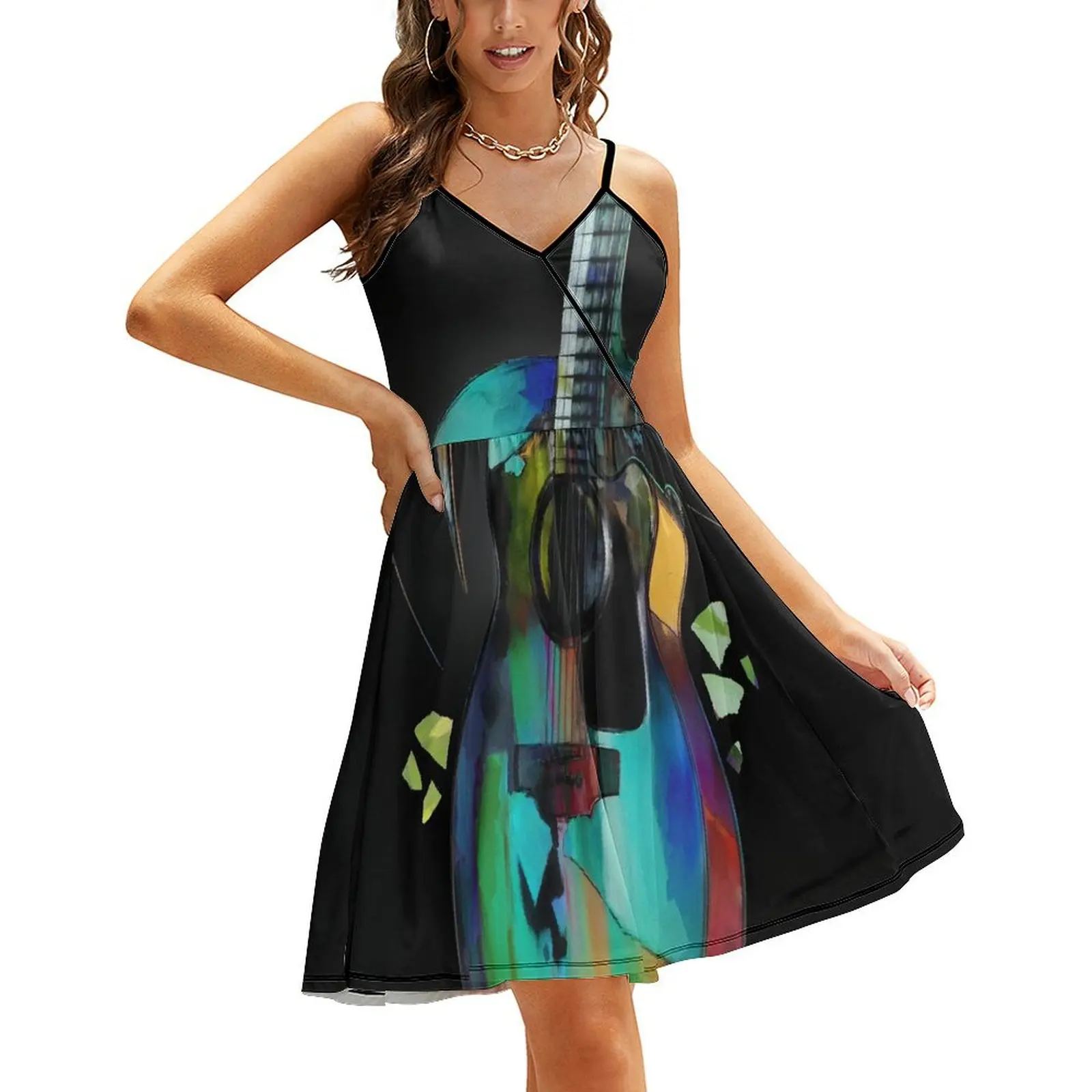 

Music In Colour Sling Dress women clothing 2024 new arrivals women's clothing korea stylish