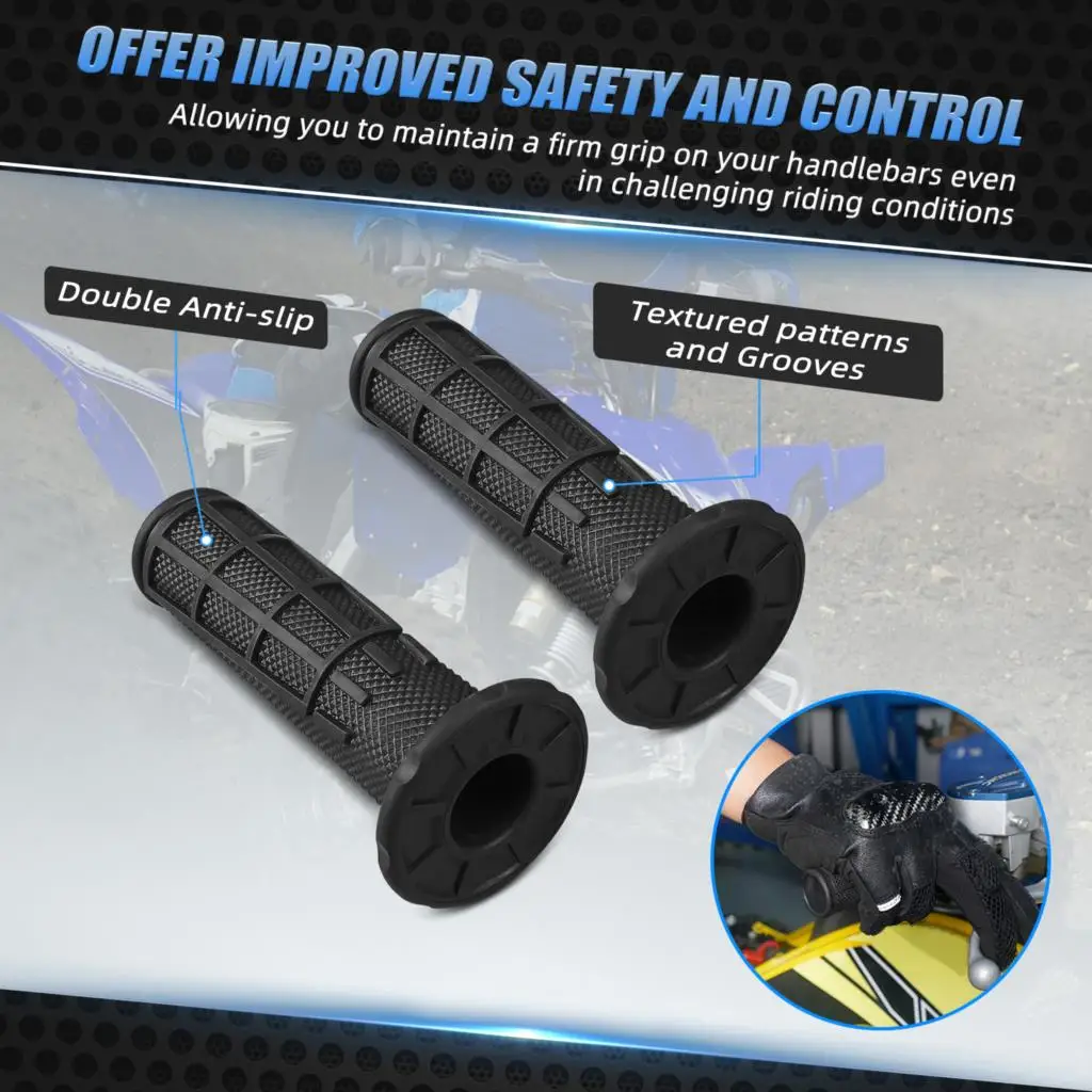 Lenkerhandgriffe 7/8 Zoll Universal für Yamaha YFZ450 Raptor 700 R Blaster 200 Banshee 350 KTM 450SX Honda Suzuki Kawasaki ATV – Detail 6