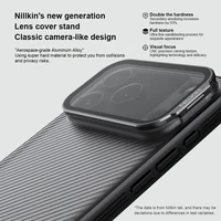 Nillkin for iPhone 17 Pro Max / 17 Pro Case CamShield Prop Camera Cover Transparent Stand Protection Back Cover Phone Case