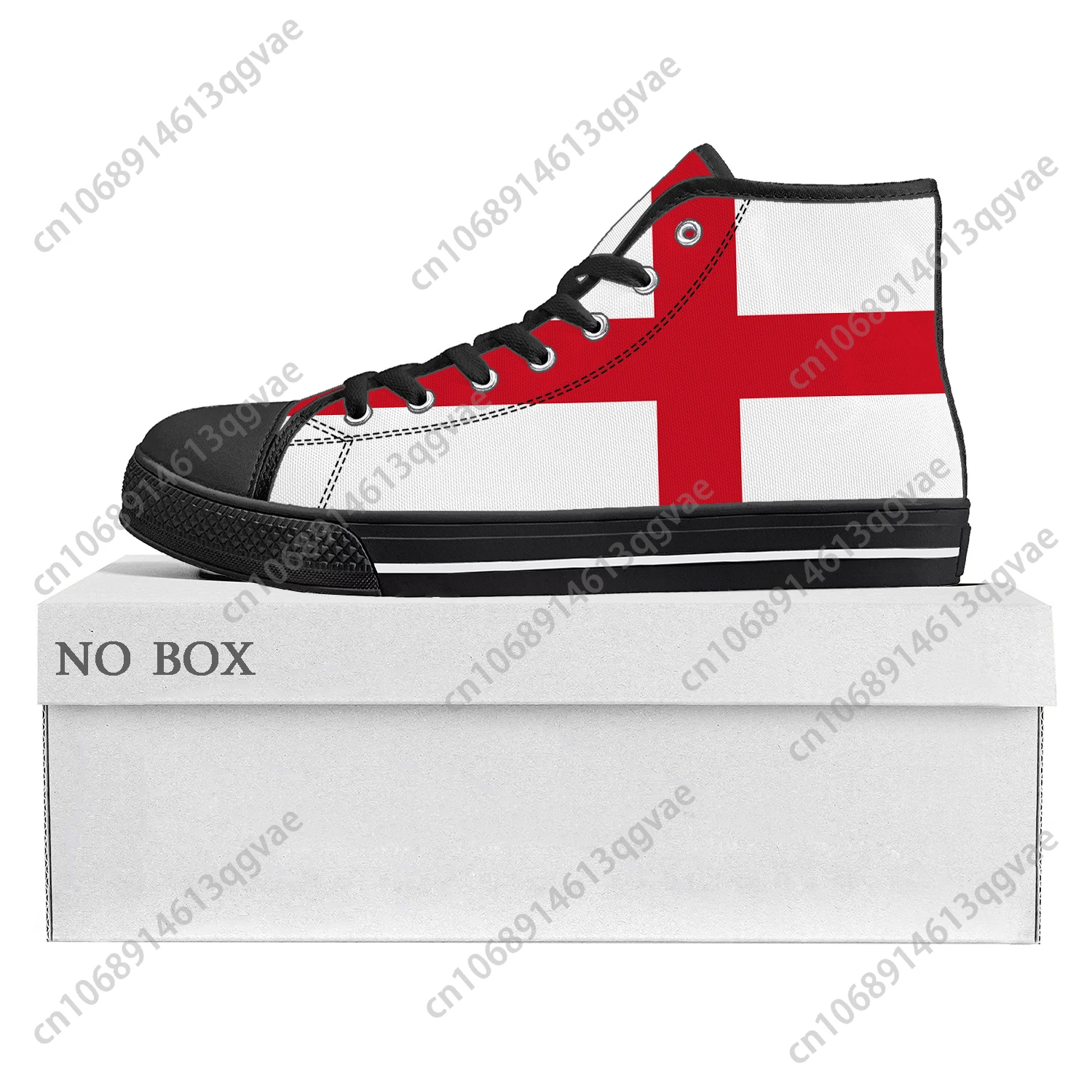 England Flag High Top High Quality Sneakers Mens Womens Teenager Canvas Sneaker England Casual Couple Shoes Custom Shoe