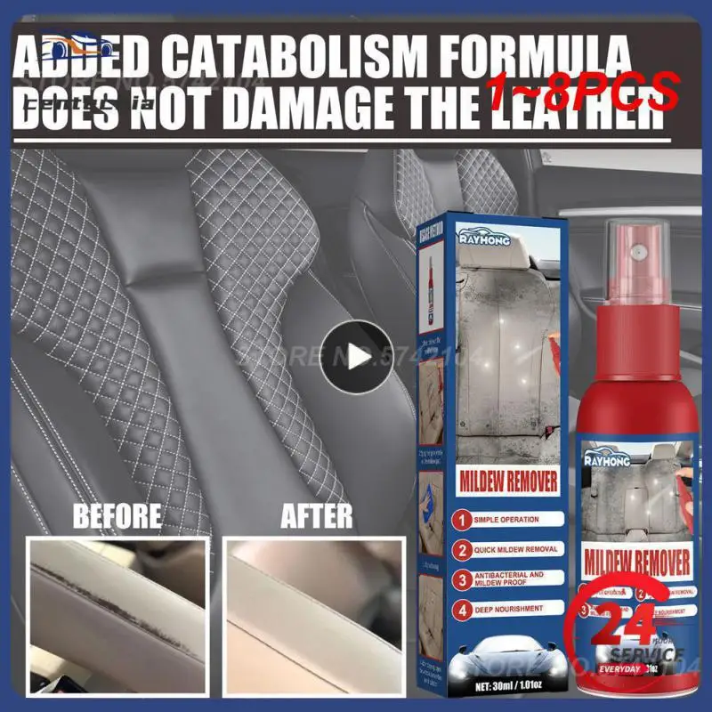 

1~8PCS Car Interior Cleaner Car Mold Remover Car Upholstery Seats Foot Mats Headliner Mold Removal Cleaning And Maintenance