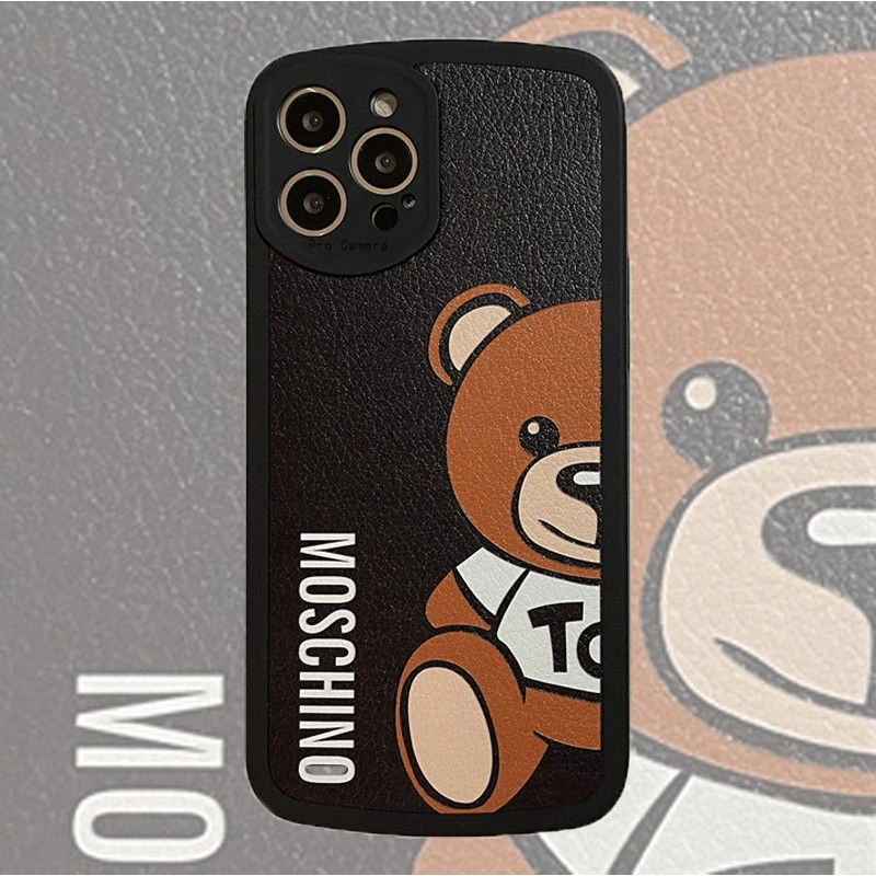 Moschino Toy Bear Iphone13promax Apple 12 Couple Mobile Phone Case 11 Tide Brand Xsmax Full Package Iphone 13 Pro Max Mobile Phone Cases Covers Aliexpress