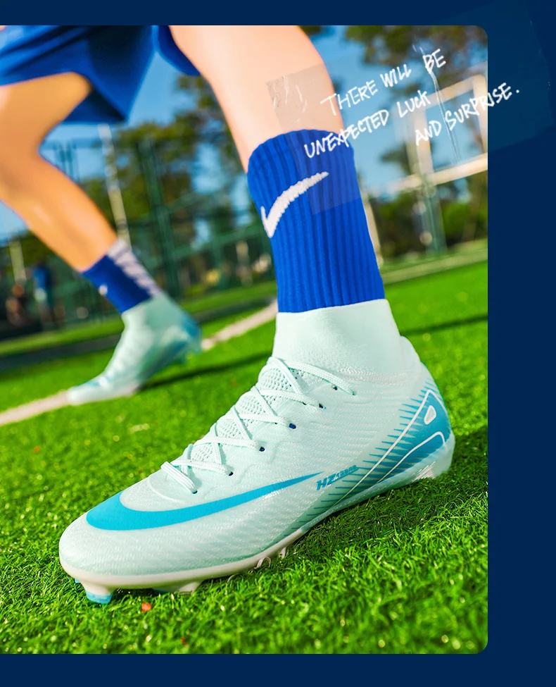 Men Football Boots High Quality Soccer Shoes 2025 New Ultralight FG/TF Soccer Cleats High Top Grass Training Football Boots