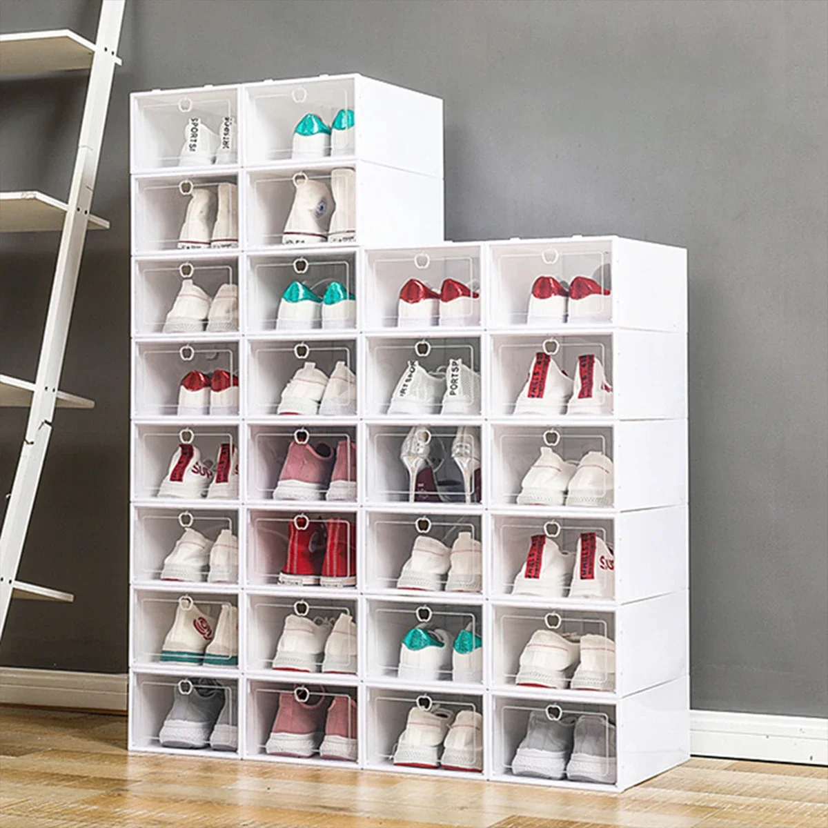 Transparent Shoe Box Drawer Foldable Storage