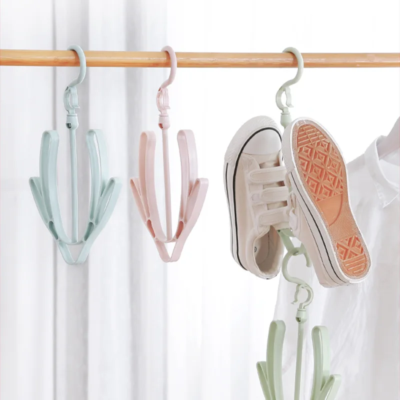 

Shoe Hanging Rack Thickened Double Hook Balcony Shoe Drying Rack Shoes Organizers Shoe Drying Hook полка для обуви Scarpiera