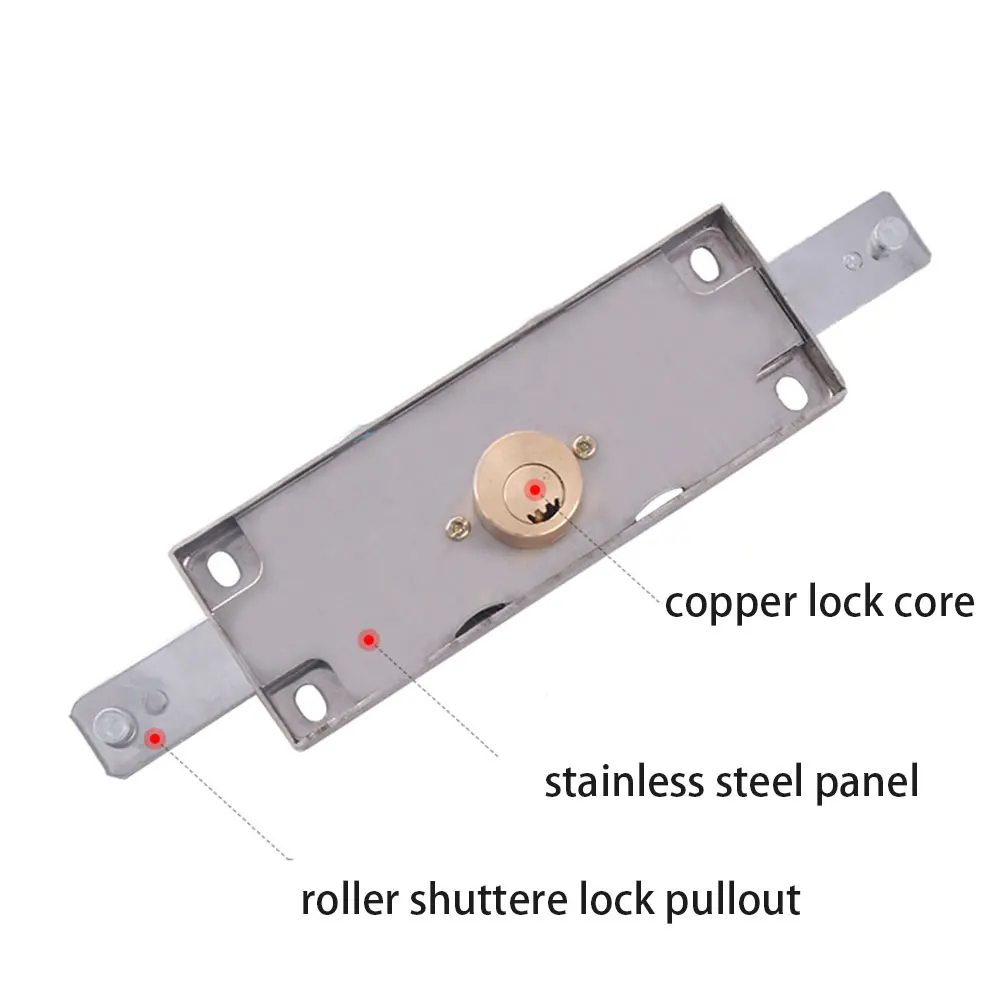 Roll Sicherheit Türschloss Rolle Tor Anti-diebstahl Schlösser mit Schlüssel Installieren Mittleren oder Unteren Garage Tor Hardware Schlösser hardware – Detail 7