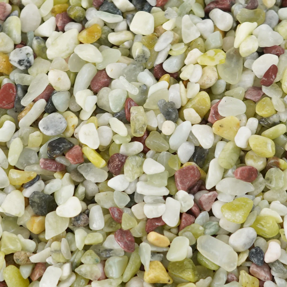 100g Natural Stone Gravel Pebbles Micro Landscape Garden Decor River Rocks Polished Stones Fish Tank Bottom Sand Mix Color