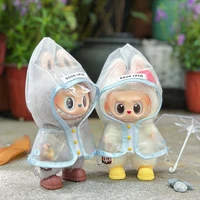 15-17cm Labubu Doll Clothes Dolls Raincoats Waterproof Rain Boots Shoes Set Clothing for Labubu Outfit Match Accessories Toys 1