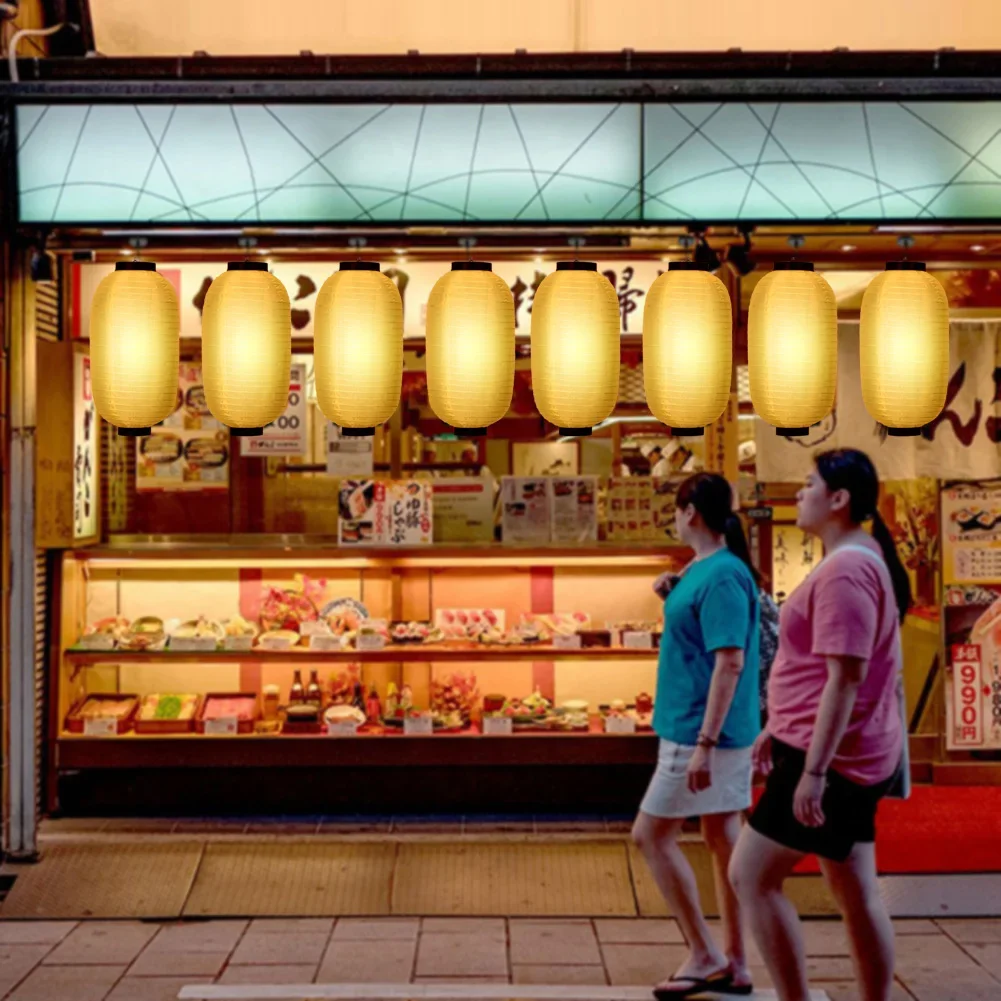 2/4pcs 8 inch Japanese Style Lantern Waterproof Festival Hanging Lanterns Sashimi Ramen Sushi Restaurant Pub Home Decor Supplies paper lantern,japanese lantern,led lantern