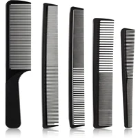 5 Pieces Barber Hairdressing Anti-static and heat-resistant hairdressing Tool comb Portable Styling for Men Wo men Accessories 1