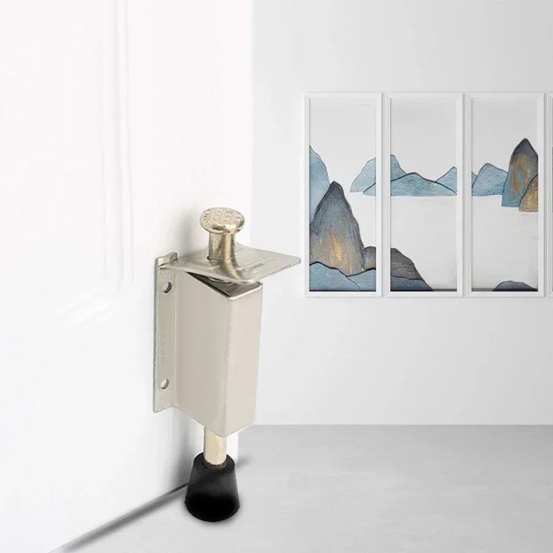 Stainless Steel Door Foot Stopper Holder Floor Stop er Gate Stay Fixed Catch Latch Door Stop Furniture Hardware