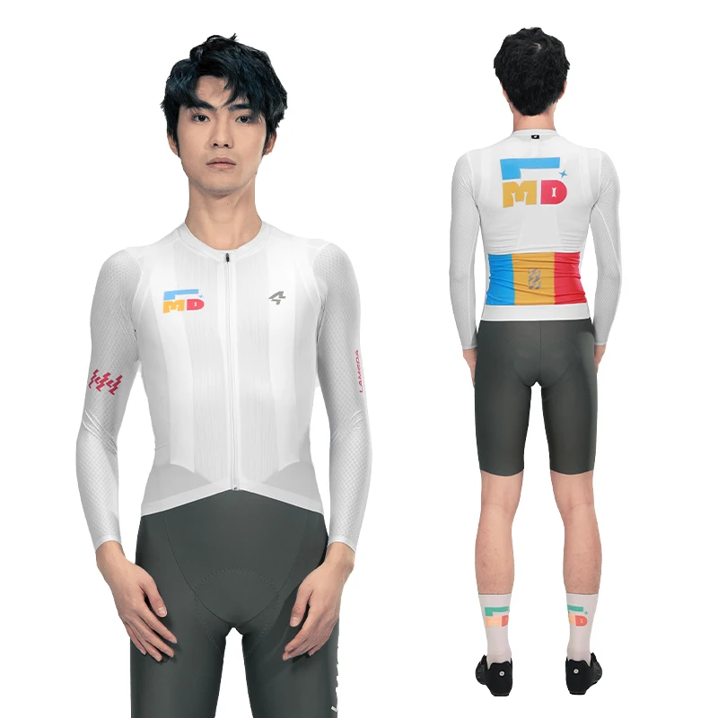 thumbnail image 1 of Maillot de ciclismo Lameda Pro para hombre, de manga larga, de secado rápido, para bicicleta de montaña y con bolsillos, para exteriores, 1 of 5