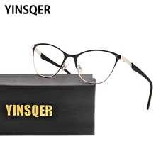 

Vintage Women's Eyeglasses Frames Myopia Prescription Optical Lenses Luxury Designer Blue Light Blocking Reading Glasses Frame