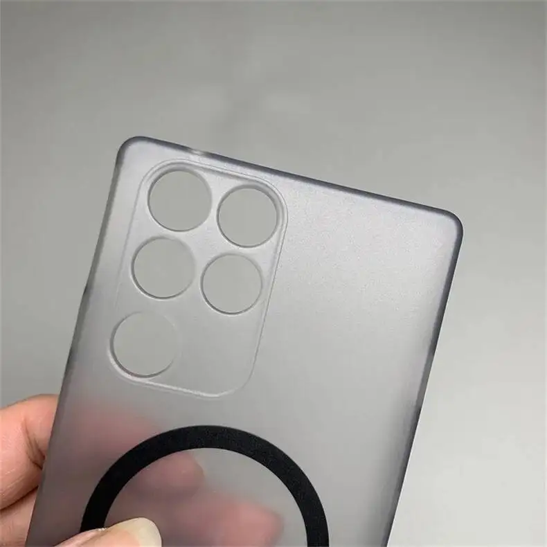 Magnetic Matte Transparent Soft Silicone Protective Case