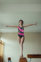 Justaucorps de gymnastique pour filles justaucorps de danse scintillants enfants de 2 à 10 ans 6