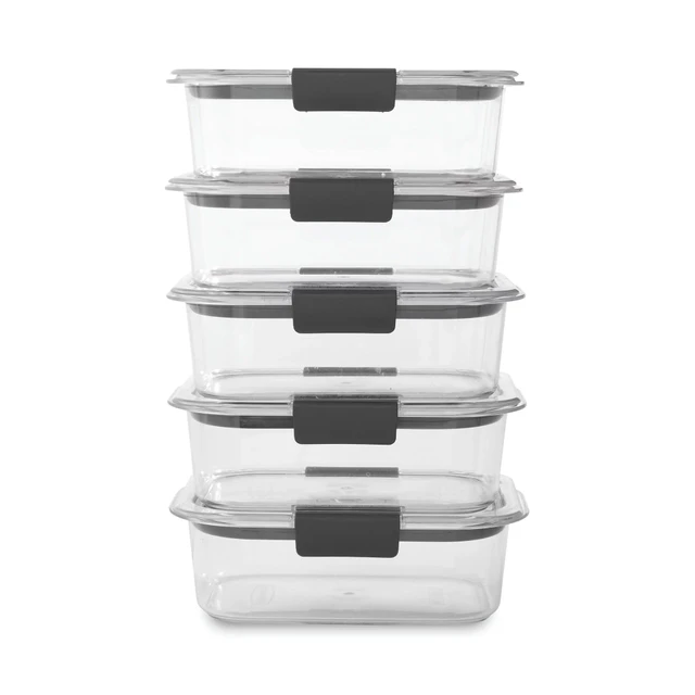 Food Storage Containers, 3.2 Cup 5 Pack, Leak-Proof, BPA Free