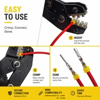 AMP Waterproof Auto Wire Connectors Kit 96/100/192/300/254/622PCS Box 1-6 Pin Male-Female Quick Plug Socket Vehicle Wiring Seal 5