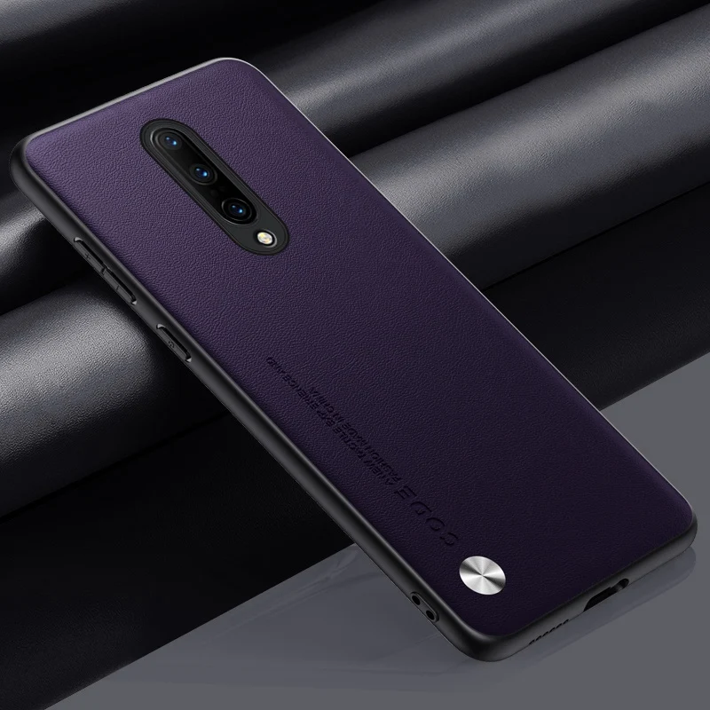 Luxury PU Leather Phone Case with Silicone Protection and Sleek Back Cover Design