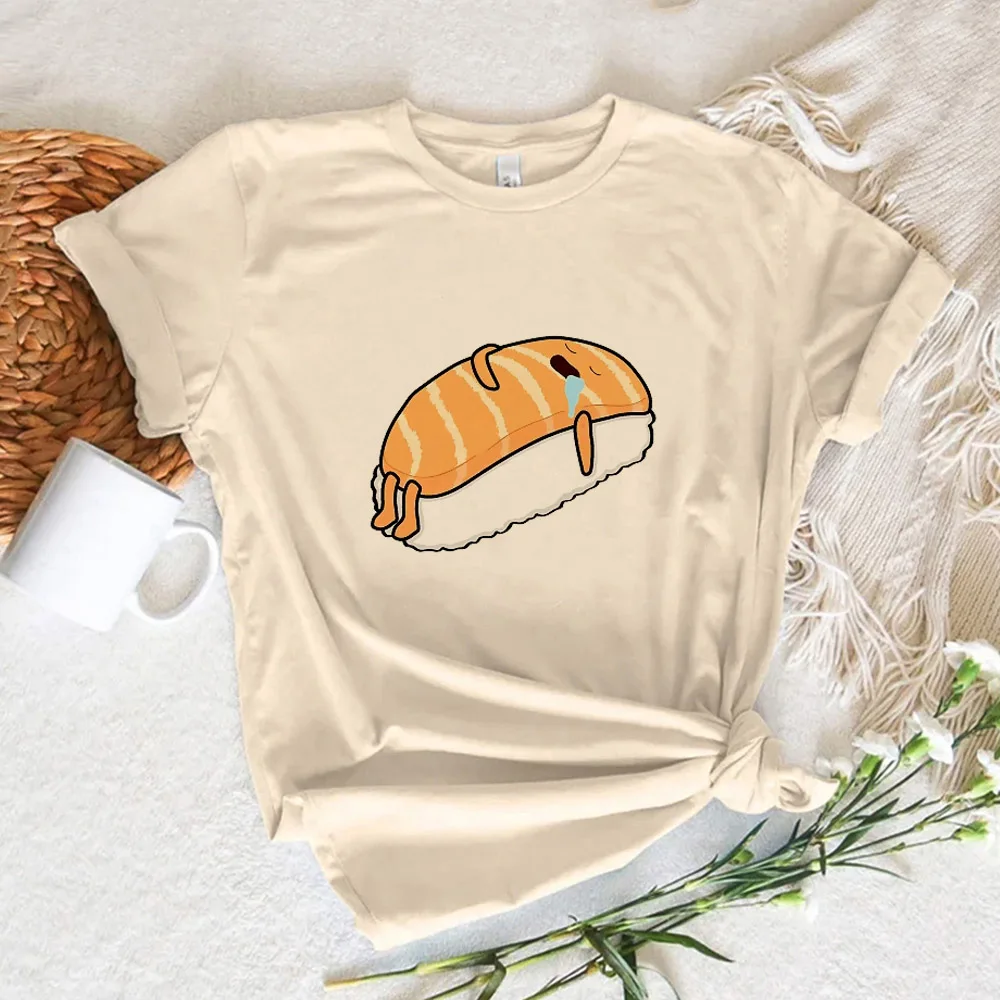 

Sushi t-shirts women streetwear funny comic tshirt girl y2k anime clothes