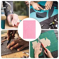 2Pcs A5 Double-Sided PVC Cutting Mat with Fine Grid Lines Self-Healing Surface for Crafting Sewing Quilting Engraving DIY Art 4