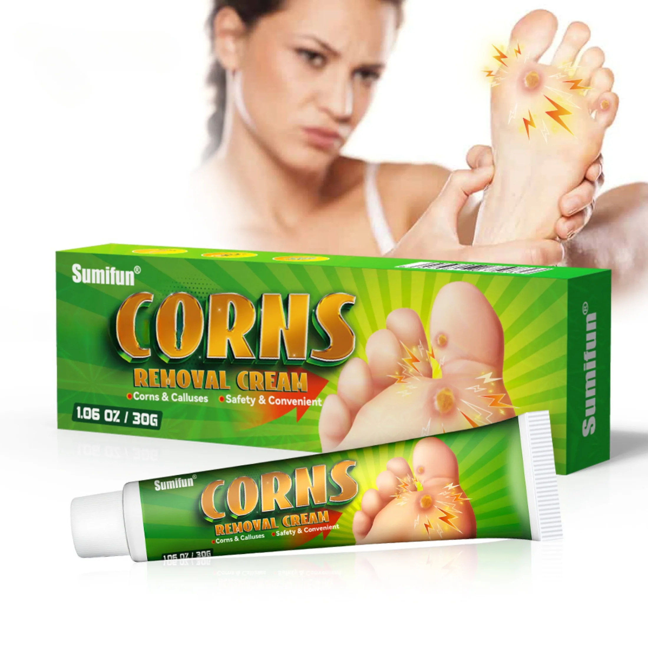 

Foot Corn Remover Cream Chicken Eye Skin Infection Treatment Ointment Feet Dead Skin Calluses Removal Tool Health Care 내성발톱