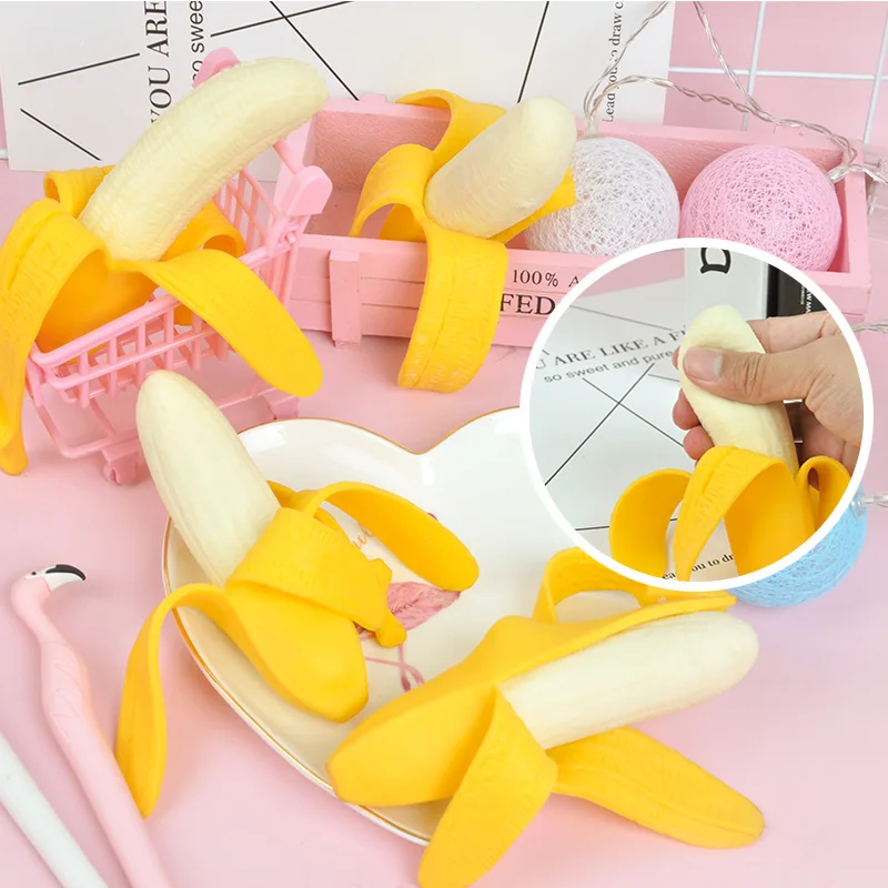 

Artificial Fruit Banana Stress Relief Toy Sensory Toys Stress Relief Toys
