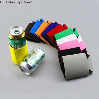 휴대용 단열 콜라 맥주 음료 캔 병 커버, 컵 커버, 컵 홀더, 단열 소프트, 내구성 다이빙 천, 9.5x13cm