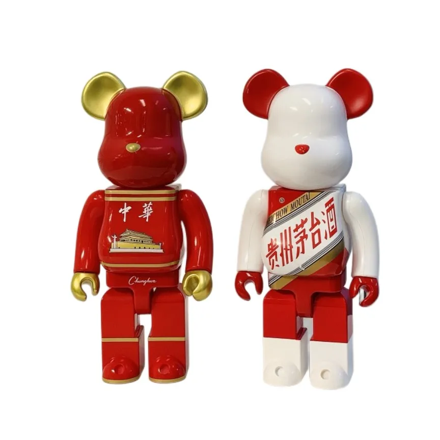 

New Style Bearbrick 400% 28CM Model Toy High Quality Anime Action Figure Doll Decorating Piece Gift bearbrick Picture Statue