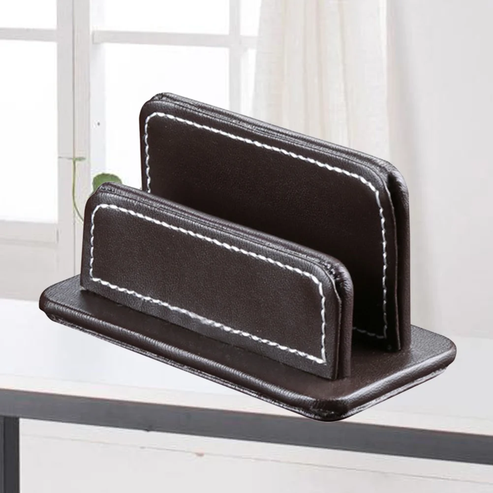 

Business Holder Display Stand PU Business Case Name Holder Case (Random Color)