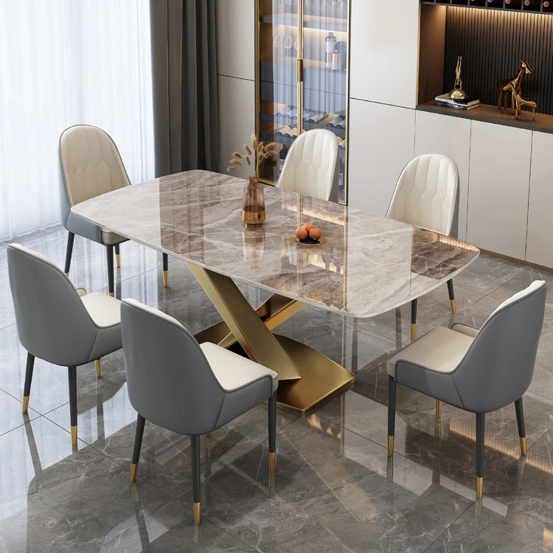 

Coffee Marble Kitchen Tables Console Luxury Mobile Center Dining Table Living Room White Mesa De Comedor Garden Furnitures