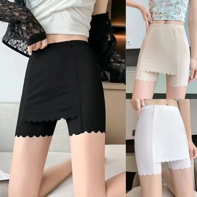 Women Slip Shorts Under Dresses Seamless Boyshorts Panties Anti-Chafing  Shorts - AliExpress