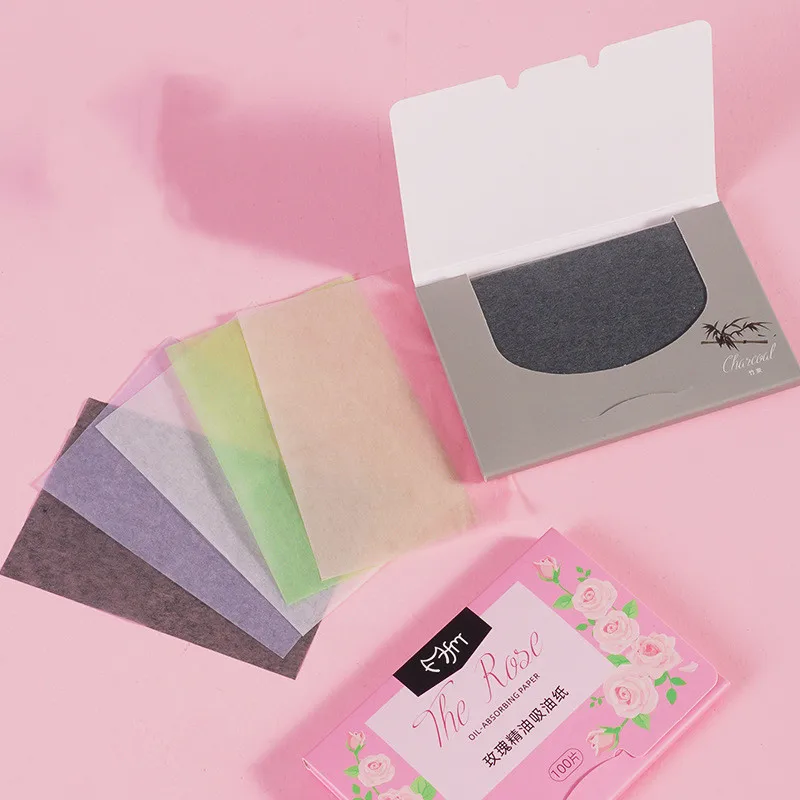 80pcs Protable Face Oil Blotting Paper Matting Face Wipes Facial Cleanser Oil Control Oil-absorbing Cleaning Tools facial oil blotting paper