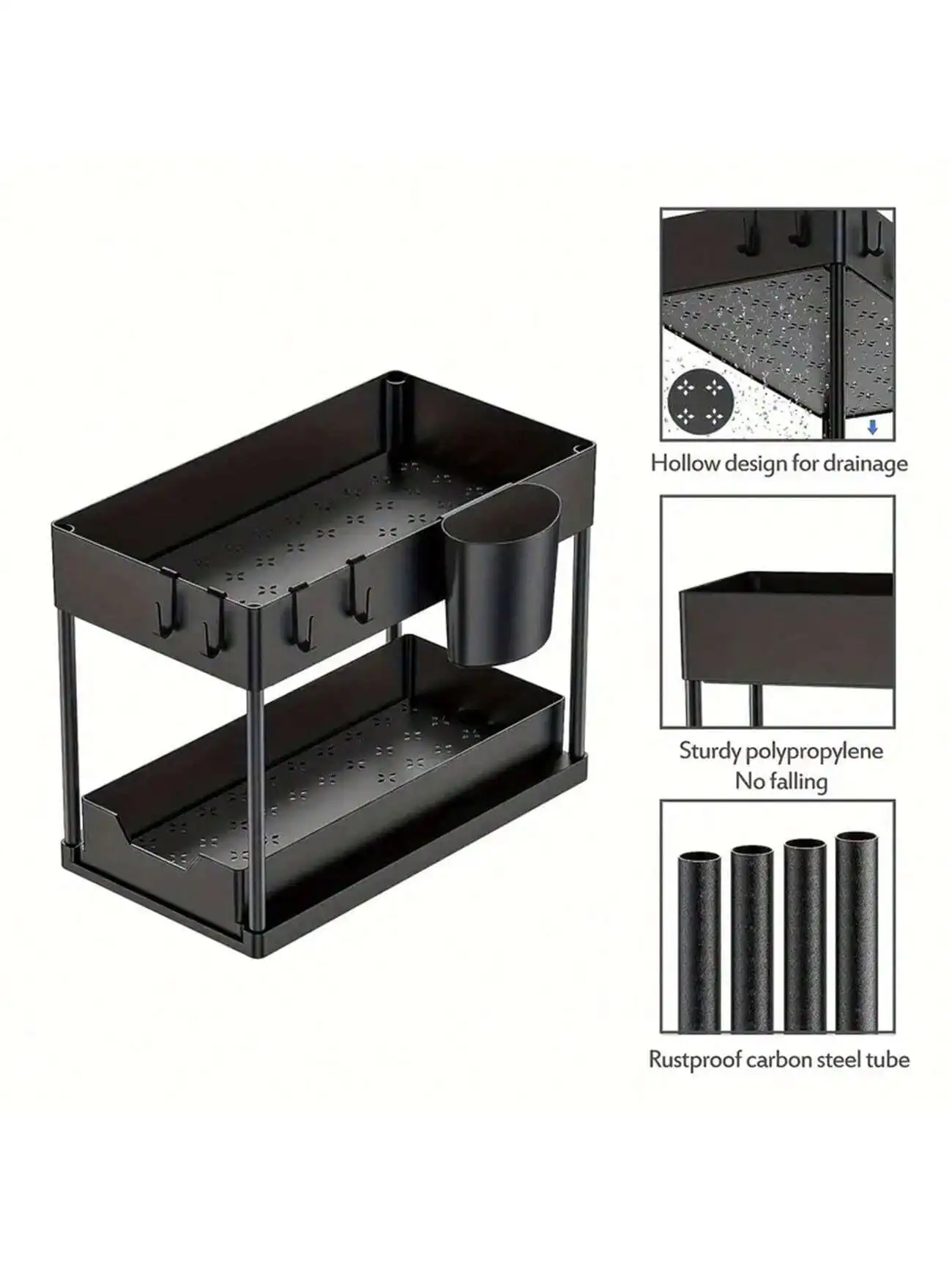 Escurridor de Fregadero Extensible con Doble Estante - Image 6